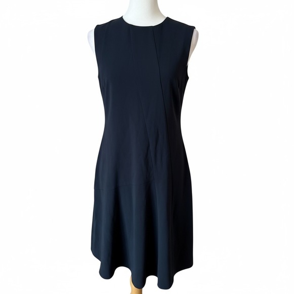 Theory‎ Asymmetrical Drape Sleeveless Dress – Nocturne Navy, Size 2 (NWT)
